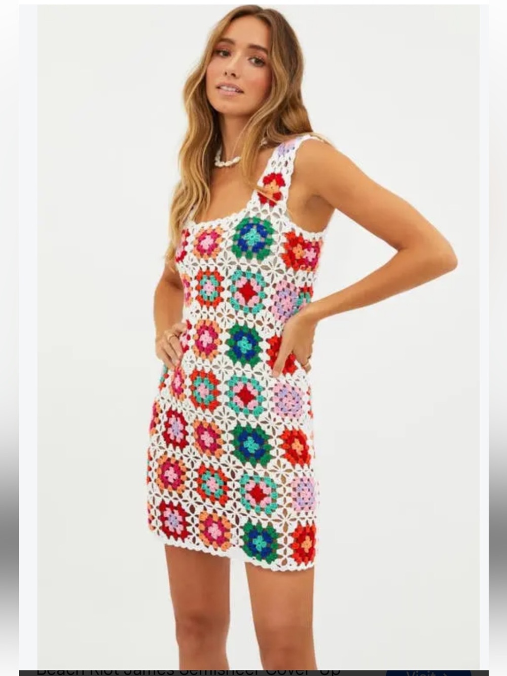 Beach Riot James Semisheer Cover-Up Dress large